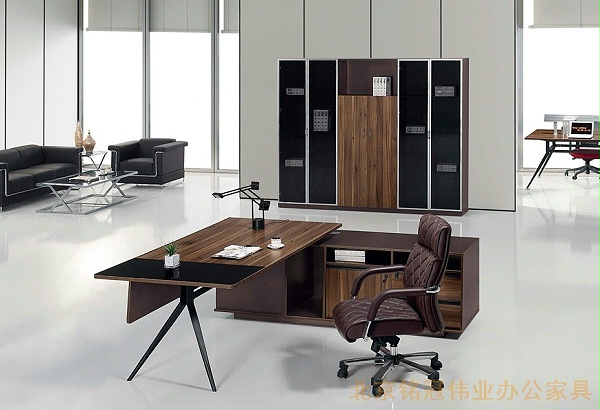 现代风格钢木组合经理办公桌